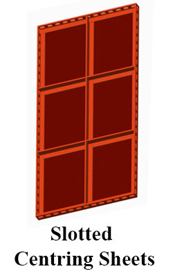 Medium centring sheet
